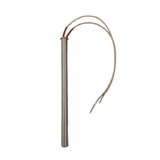 Edilkamin Resistencia, bujía Original para Estufas de pellets cod. R207770, diámetro 12.5 mm, Longitud Total 182 mm, Longitud superpuesta 180 mm, 350 vatios.