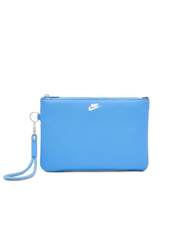 Nike Icon Blazer Wristlet Large Document Wallet Clutch Bag with Strap Sky Blue, White/Light Blue2