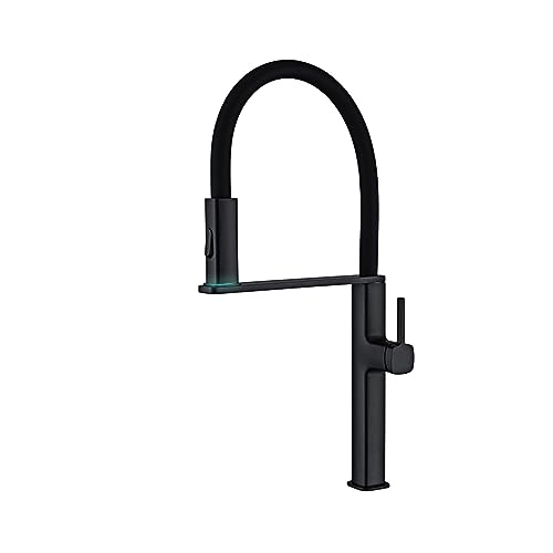 Mitigeur robinet d'évier en laiton noir mat double commande eau chaude froide - 2