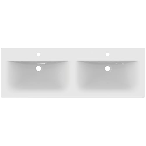 Ideal Standard Möbeldoppel-Waschtisch Connect air, je, 1340x460x165mm, Weiß mit IP, E0272MA