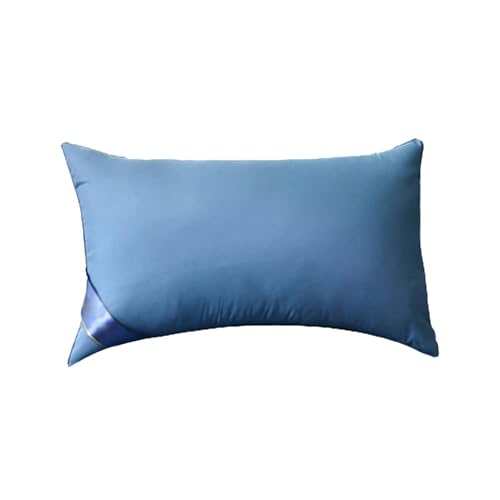 Kissen für Bett 48x74 cm Kopfkissen Innenkissen Hypoallergene Anti-Milben Weiche Kissenfüllung mit Kissenbezug Baumwolle und Polyes. Abnehmbarem und Waschbaren Schlafkissen für Haus/Hotel (Blau) Kissen für Bett 48x74 cm Kopfkissen Innenkissen Hypoallergene Anti-Milben Weiche Kissenfüllung mit Kissenbezug Baumwolle und Polyes. Abnehmbarem und Waschbaren Schlafkissen für Haus/Hotel (Blau)
