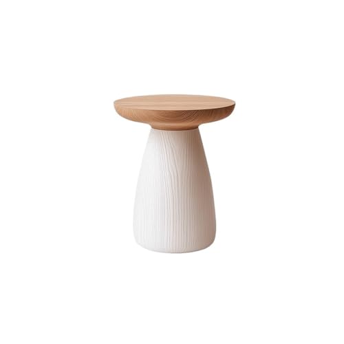Decoración De La Casa Mesa Auxiliar De Sofá De Madera Maciza Pura, Taburete Bajo De Muelle De Madera, Banco De Zapatos, Mesa De Centro Pequeña Redonda, Mesa Auxiliar, Mesita De Noche, Almacenamiento M