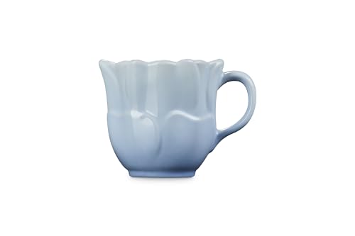Image of Le Creuset Stoneware Petal Mug, 11 oz., Coastal Blue