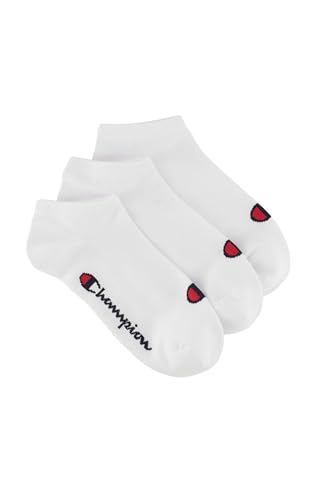 Champion Unisex Basics 3pk Sneaker Socken, Weiß, 35-38 EU Champion Unisex Basics 3pk Sneaker Socken, Weiß, 35-38 EU