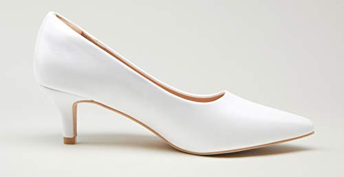 Vepose Women's Low Heels Pumps Dress Shoes Casual Wedding Bridal Shoes Pumps for Women - Image 4