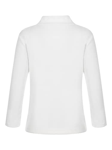 Hansber Kids Boys Girls Thermal Underwear Top Long Sleeve Sweater Turtleneck T-Shirts Winter Base Shirts2