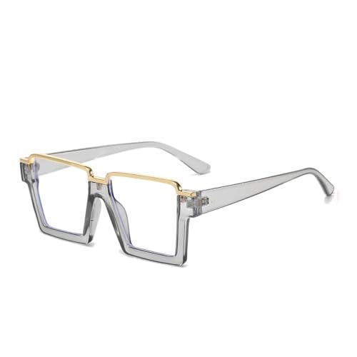Lunettes de soleil surdimensionnées pour femmes monture noire élégante protection UV400