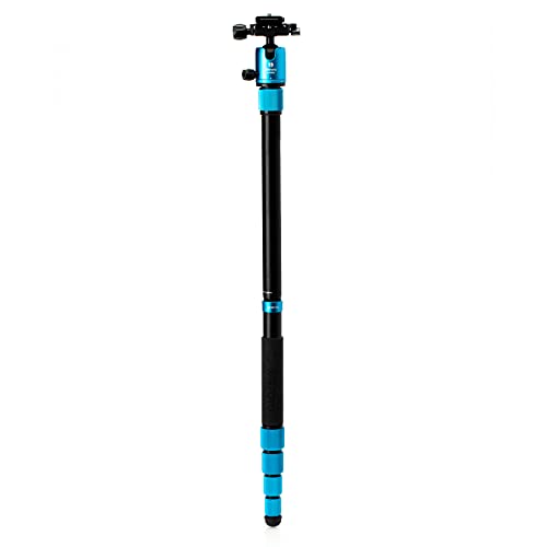 Benro Mefoto Roadtrip Pro Travel Tripod, Ballhead And Monopod In Pacific Blue, 1 Series Aluminum Legs, 4 Leg Sections, Twist Leg Locks, Carrying Case (Bmrtproablu) #TOP7