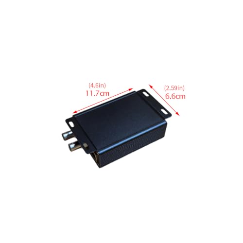 Extensor coaxial de vídeo Ethernet con doble conector para cámaras de seguridad 3
