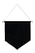 FLYPARTY Enamel Pin Wall Display Banner -Blank Canvas Banner for Display Pins Buttons (Black)