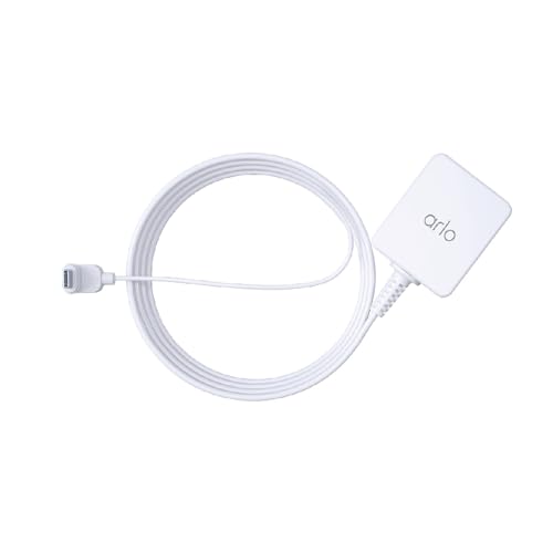 Cable de carga magnético de 25 pies blanco para proteger el exterior de tu hogar sin pausas