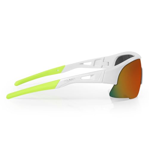 Óculos Esportivo Proteção Uv 400 Tarik Branco Alma Genius