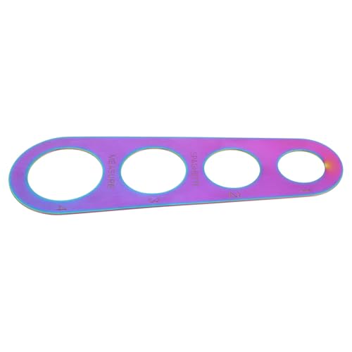 Ipetboom Mesureur de Pâtes Spaghetti en Acier Inoxydable 430 avec 4 Portions Colorées, Outil de Mesure Précis pour Ustensiles Cuisine, Serveur Spaghetti Compact pour Contrôle des Portions