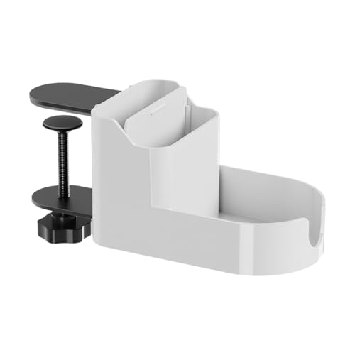 Porte-gobelet à clip noir et support mug de bureau anti-renversement universel