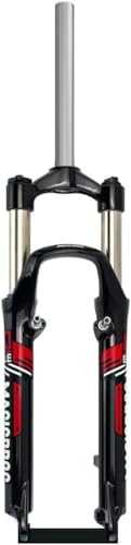 CUCKQUIC Fourche Suspendue pour VTT 26 Pouces, débattement de 100 mm, Freins à Disque et V-Brake, Tube Droit 1-1/8 Pouce, axe QR 28,6 mm, Blocage Manuel 9 mm...