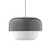Produktbild Dyberg Larsen - Dunkelgrau - Haipot - Hängeleuchte - Hergestellt aus dunkelgrauem Metall und Opalglas - Für die Verwendung in Innenräumen - E27/60W - Dänisches Design - Modern - Leicht
