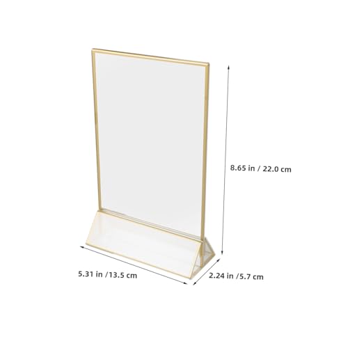 Porte-menu acrylique transparent de table DOITOOL présentoir comptoir restaurant - 2