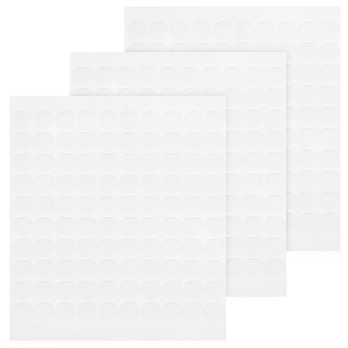KALLORY Strong Adhesive Round Acrylic Dots 300pcs Self-Adhesive Stickers for Crafts Decor DIY Projects