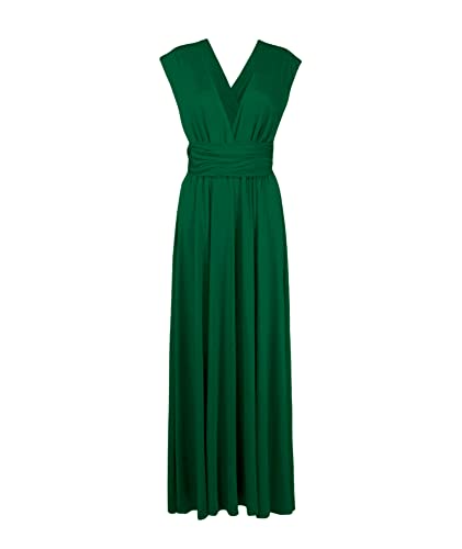 Image of Sexyshine Women's Backless Gown Dress Convertible Multi-Way Wrap Halter Cocktail Dress Bandage Bridesmaid Long Dresses