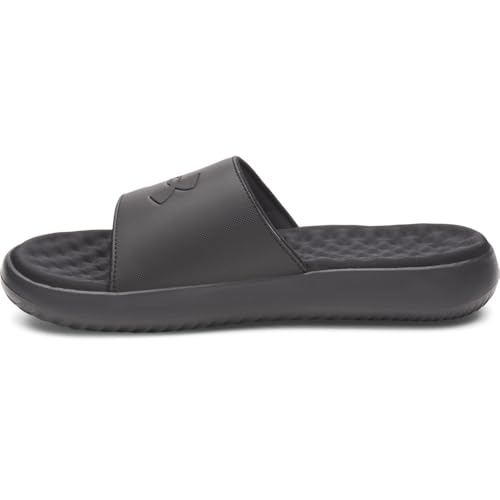Under Armour Men's Ignite Pro 8 Fixed Band Slides Sandal, (001) Black/Black/Black, 10 by Under Armour - Image 2