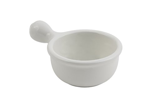 Bon Chef 3011 Aluminum Soup Bowl with Handle, 10 oz Capacity, 4-5/8