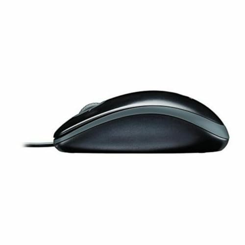 Logitech MK120 Combo Clavier et Souris Filaire pour Windows, Clavier Italien QWERTY - Noir