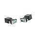 Mikikit 2 Pcs Vga to Adapter Computer Extra Converter Extender Head Converter Adapter Rvga Sepeater Adapter Video Over Ethernet Svga Adaptor Cable Switching Converter