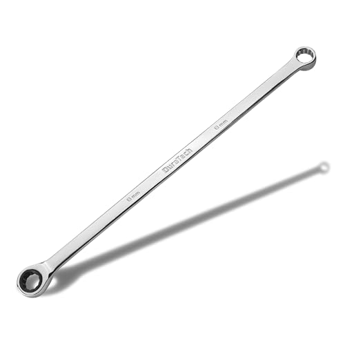 Image of DURATECH 8mm Extra Long Ratcheting Wrench, Metric, CR-V Steel