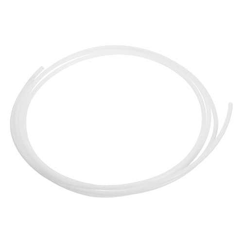 sourcing map 1M/3.3ft PTFE Tube,1mm IDx2mm OD PTFE Tubing,White