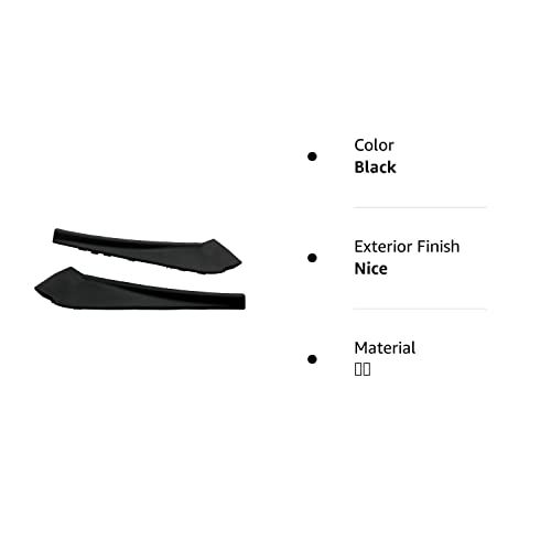 For Nissan Rogue 2014-2020 Front Lh And Rh Cowl Extension Trim Windshield Wiper Cover Panel Fender 66895-4Cl0A 66894-4Cl0A, Black #TOP7