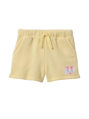 GAP Baby-Girls Boys and Girls Logo Short Pale Banana 12-0824Tcx 3YRS