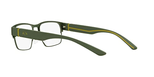 Image of Armani Exchange mens Ax1059 Rectangular Prescription Eyewear Frames