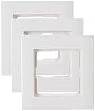 Kopp 402129062 Athenis Abdeckrahmen, 1-Fach, Rein-weiß (Packung mit 3)