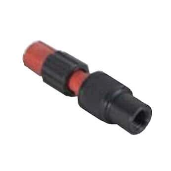 Idex Threaded Luer Adapter, Red/Black PEEK, 0.040 (in) Bore, Male
