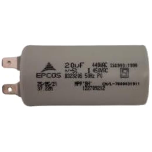 CAPACITOR20UF / 440/450 V, AC, EPCOS (Run Capacitor Pin Type) /14