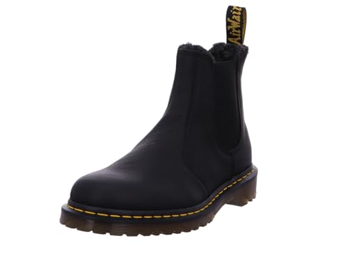 Dr. Martens, Unisex, 2976 WarmWair Leather Chelsea Boot, Black, Mens 9, Womens 10, Medium