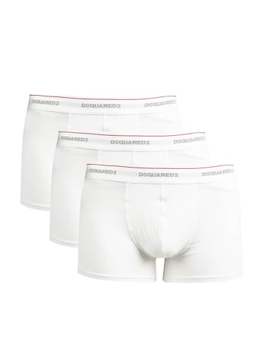 DSQUARED2 Hombre Boxers Bianco S