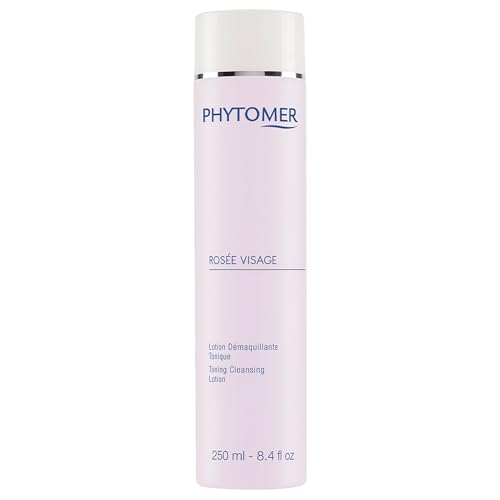 PHYTOMER Rose Visage Face Toning Cleansing Lotion | All in One Cleanser Makeup Remover & Toner | Gentle Alcohol-Free Formula with Rose Water for Soft Supple Skin (250 ml)