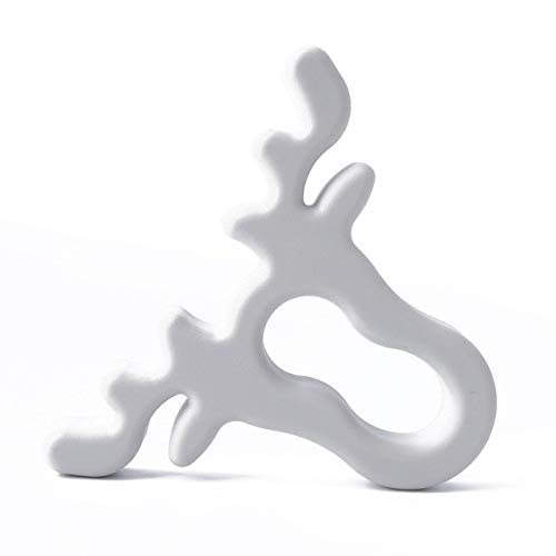 PBG- Let's Make Silicone Teether Christmas Tree Gingerbread Man Nursing Accessories Snow Food Grade DIY Teething Necklace Teether : Gray Deer