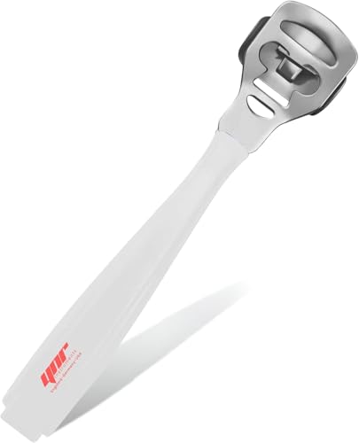 YNR Callus Remover for Feet - Foot File Corn & Callus Remover, Pedicure Tool Includes 10 Replacement Heads, Heel Scrubber & Scraper, Corn Remover for Feet | (White)