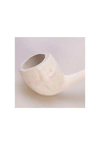 bong-discount Handpfeife, TON-Pfeife | 120 mm | TON, weiß | Handwerkskunst Made in Germany, Ton aus dem Westerwald… – Bild 3