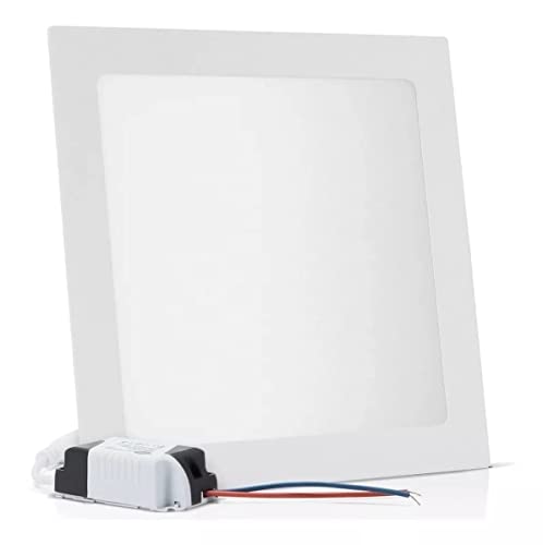 Painel Plafon Embutir 25w Led Branco Frio 6500k Luminária Quadrado 30x30cm Reator 100-250v Bivolt