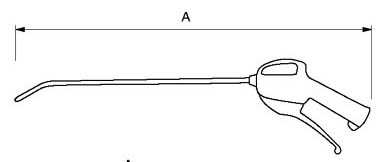 SOUFFLETTE BUSE LONGUE 1/4-330MM
