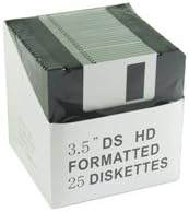 Compatible 25PK Diskette, 3.5 in. HD 2MB/1.44MB IBM /DOS Fmt, bulk, BK, 25s, DISKETTE, 3.5 INCH