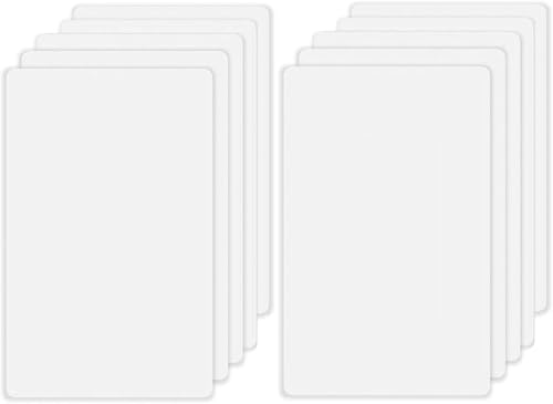 Image of ZEFTV Screwless Blank Wall Plates 1-Gang Blank Switch Outlet Electrical Cover Plate Unbreakable Thermoplastic Faceplate for Decorative Receptacle Outlet Switch, White (20 Pack)