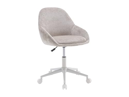 Vente unique   Silla de Escritorio Naody   L 55cm x A 59.5cm x H 88cm   poliéster   Beige