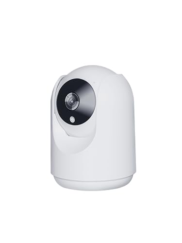 Energeeks Sentinel II - Cámara Vigilancia WiFi Interior - 360º 1080p Full HD 2MP - Detección Movimiento-Ruido - Audio Bidireccional Sirena - Almacenamiento SD/Nube - Compatible Alexa Google Home y App