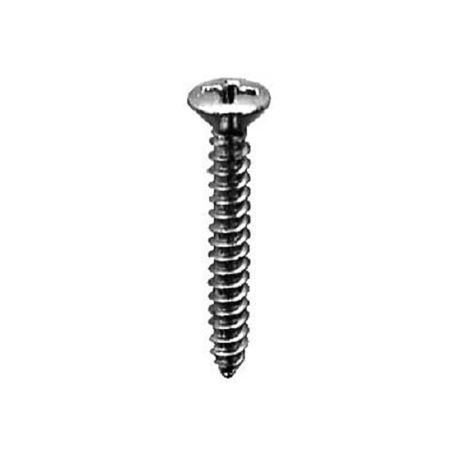 Auveco - 2716 - Num.8 X 1-1/4 Phillips Oval Head Tap Screw Chrome (100 Pieces)