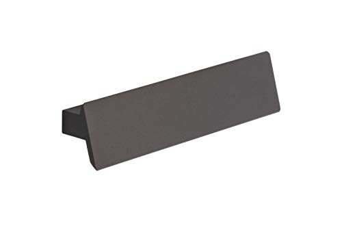 Preisvergleich Produktbild Gedotec Design Möbelgriff Antik Schrankgriff Küche Griffleiste Anthrazit - Cancun / Lochabstand: 224 mm / Aluminium Schubladengriff Vintage / 1 Stück - Schrank-Türgriff eckig zum Schrauben - Türknauf