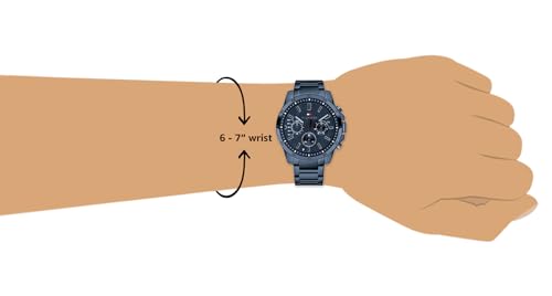 Tommy Hilfiger Quartz Analog Blue Dial Stainless Steel Strap Watch for Men-NETH1791560 - Image 5